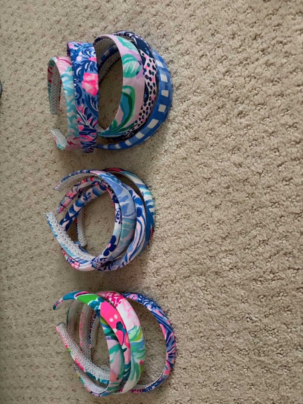 Lilly Pulitzer Inspired Handmade Headbands Lot 13pc Floral Prints Like New